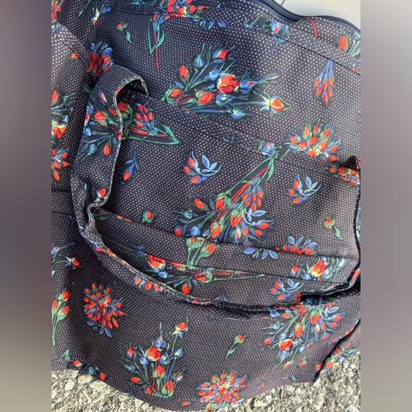 Cath Kidston Tote - Navy Polka Dot with Red Florals BN - Picture 3 of 4